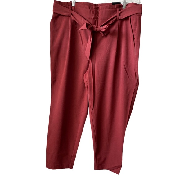 Torrid Brown self tie tapered pant NWT - Picture 9 of 13